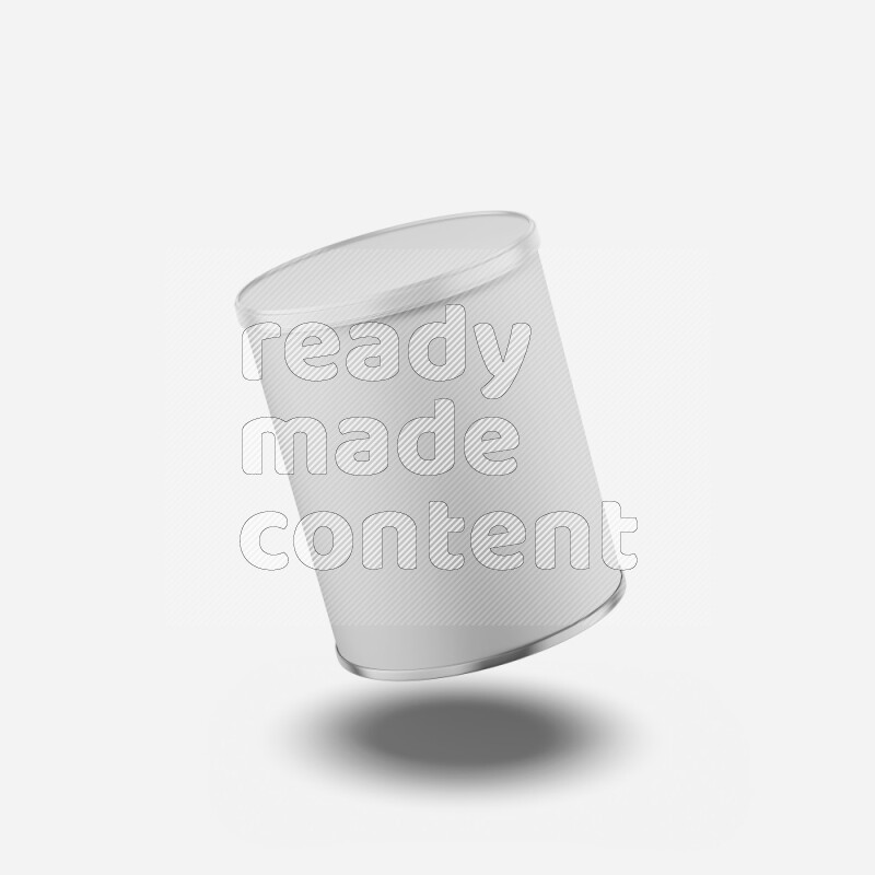 Small paper tube mockup with glossy label and plastic cap isolated on white background 3d rendering
