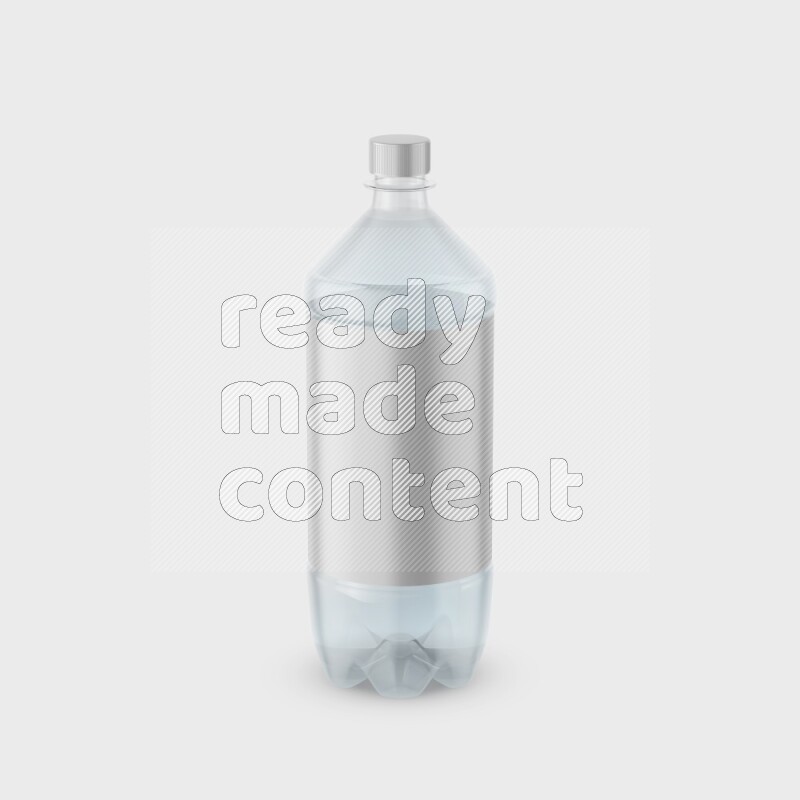 Plastic bottle mockup with a label isolated on white background 3d rendering