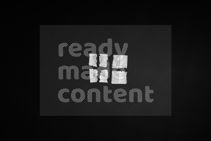 Tissue paper on black background