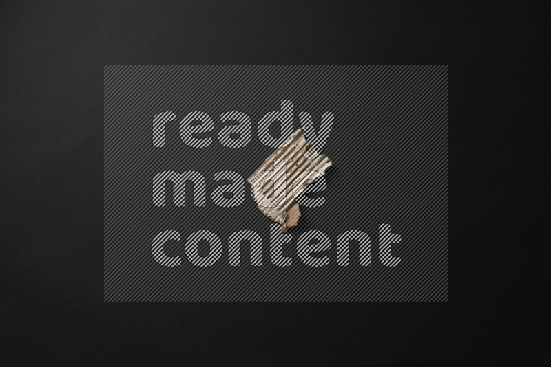 Cardboard on black background