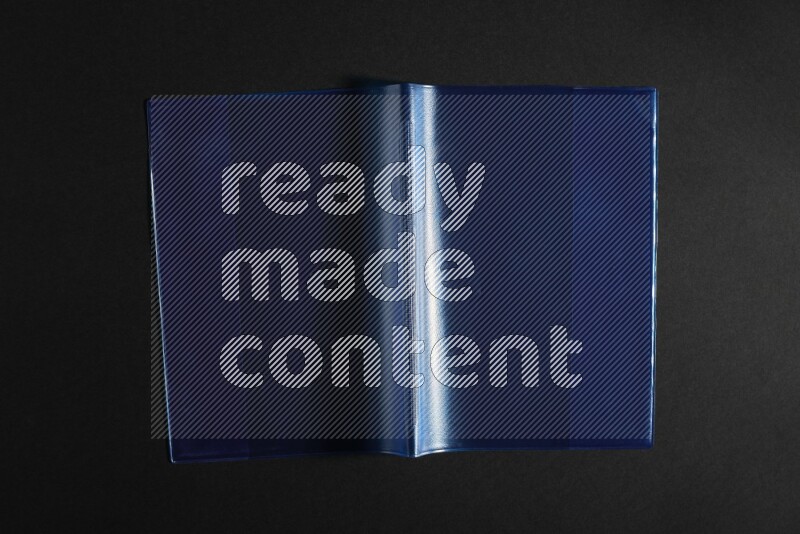 Colored plastic textures on black background