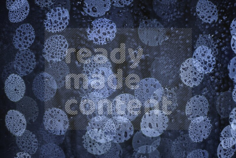 Bokeh light in white with water drops