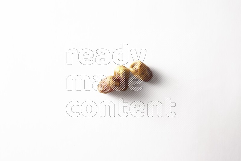 Dates on white background