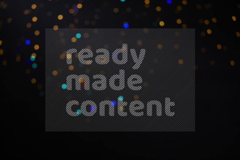 Bokeh light in multicolor