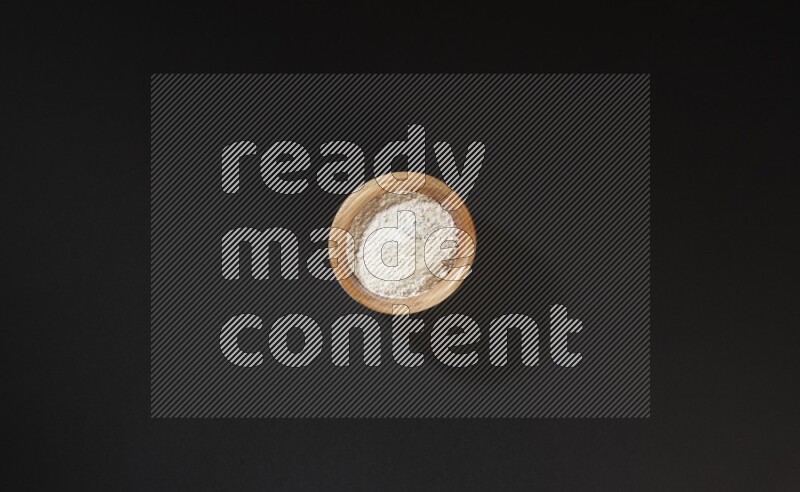 Powder on black background