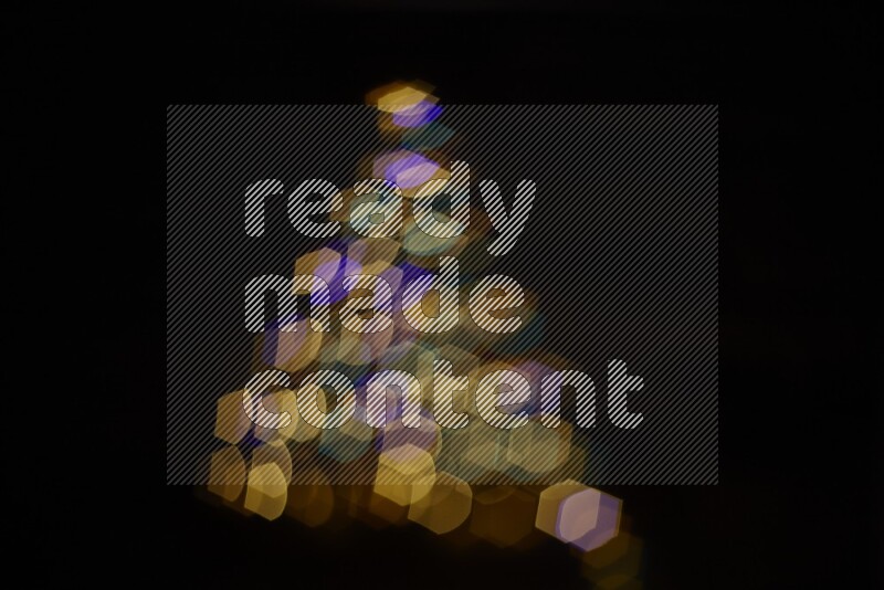 Bokeh light in geometric shape