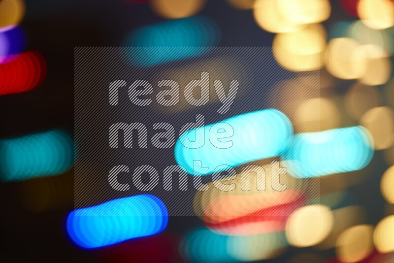 Abstract bokeh light in multicolor