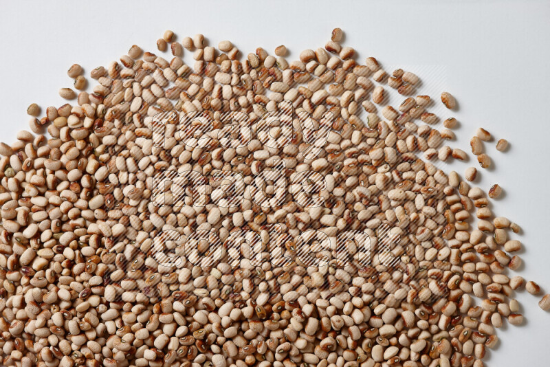 Black-eyed peas on white background