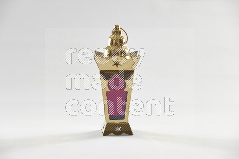 A ramadan lantern placed on white background