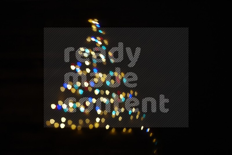 Bokeh light in geometric shape