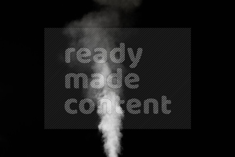 irregular white smoke on black background.