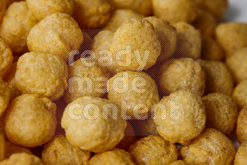 Puffs snacks on white background