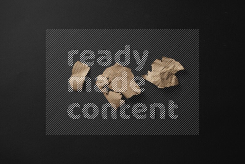 Cardboard on black background