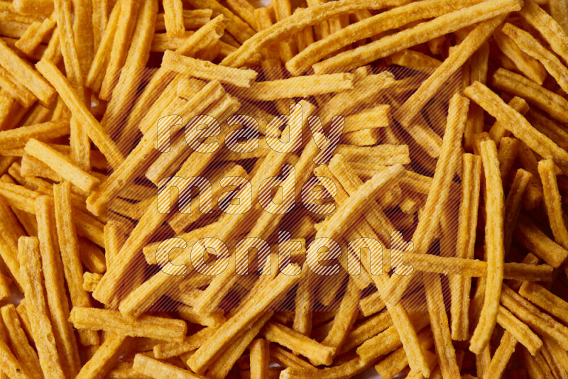 وجبات خفيفه متنوعة علي خلفية خلفية بيضاء