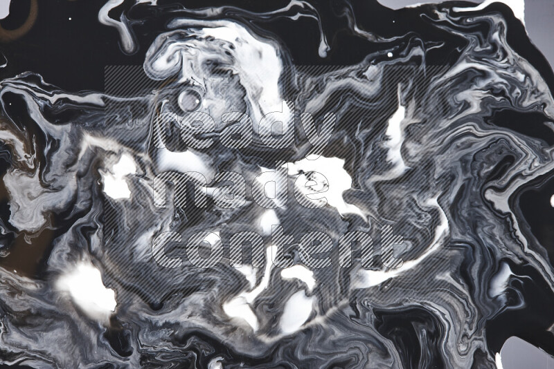 خلفية ملونة مع مزيج من ألوان الطلاء الأبيض والاسود