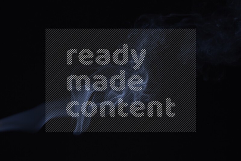 Wavy smoke motion in blue