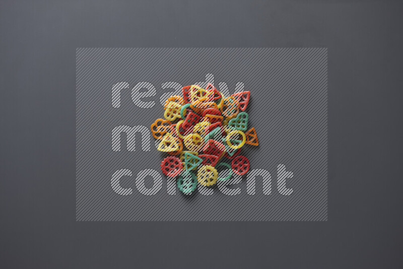 Snacks on grey background