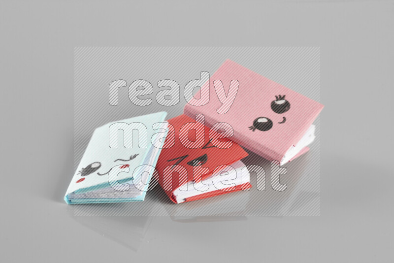 Origami book on grey background