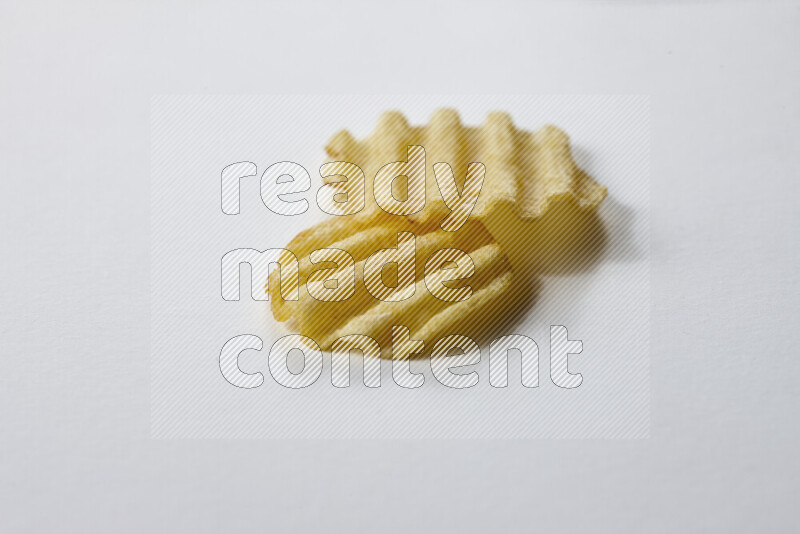 Chips snacks on white background