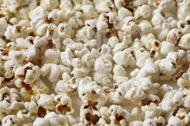 Popcorn snacks on white background