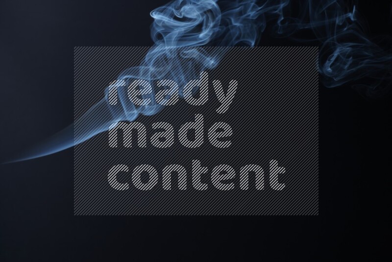 Wavy smoke motion in blue