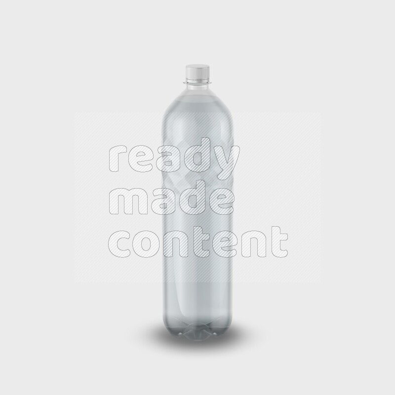 Plastic bottle mockup without label isolated on white background 3d rendering