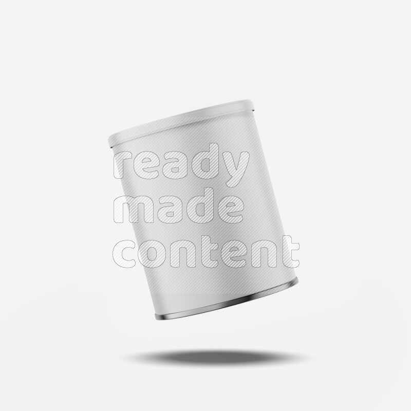 Small paper tube mockup with glossy label and plastic cap isolated on white background 3d rendering