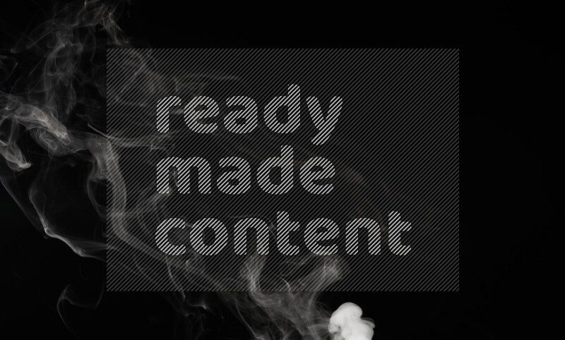 irregular white smoke on black background.