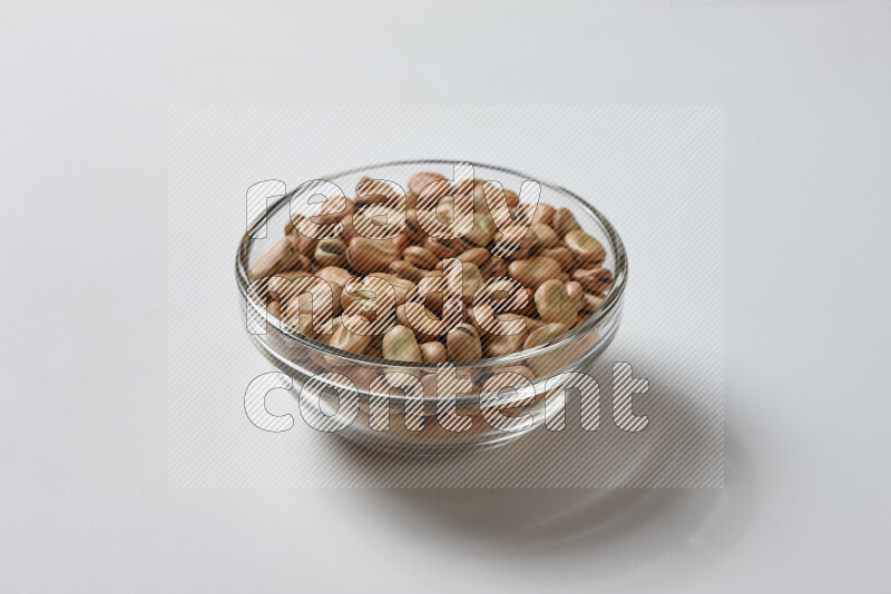 Fava beans on white background