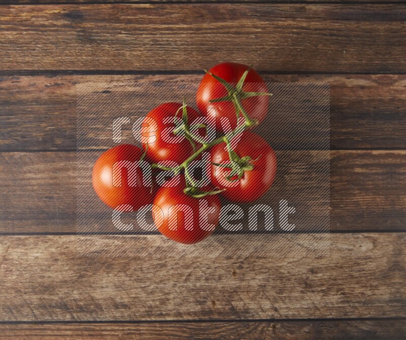 big tomato vein topview  on a textured vinyl background