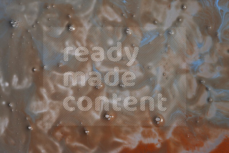 Abstract colorful background with mixed of orange and blue paint colors