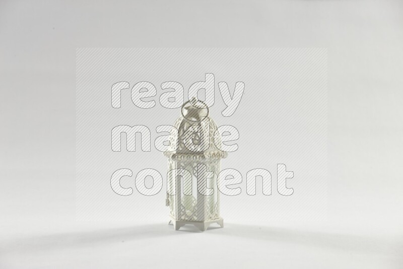 A ramadan lantern placed on white background