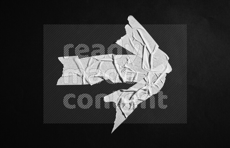 Duct tape on black background