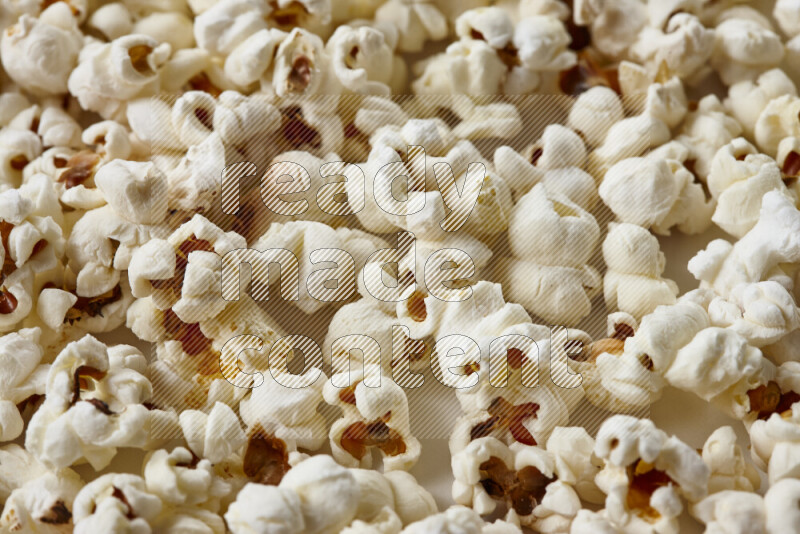 Popcorn snacks on white background