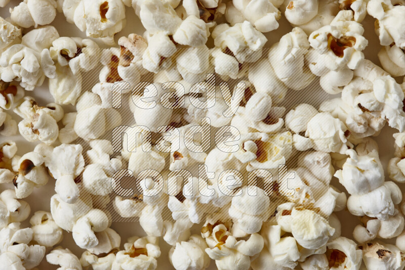 Popcorn snacks on white background