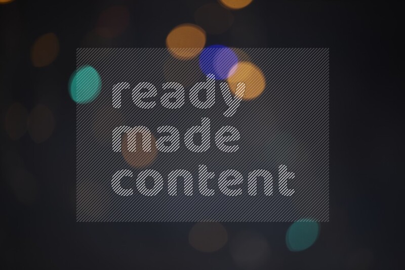 Abstract bokeh light with flare haze