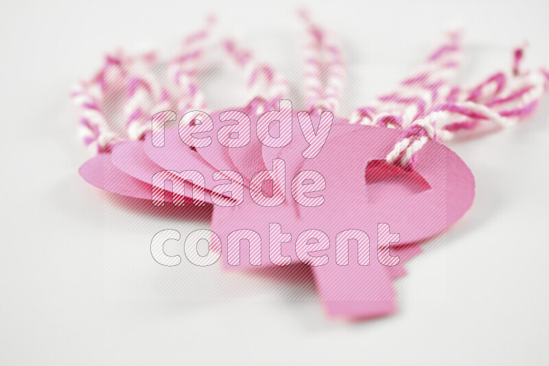 Cancer awareness signs on white background