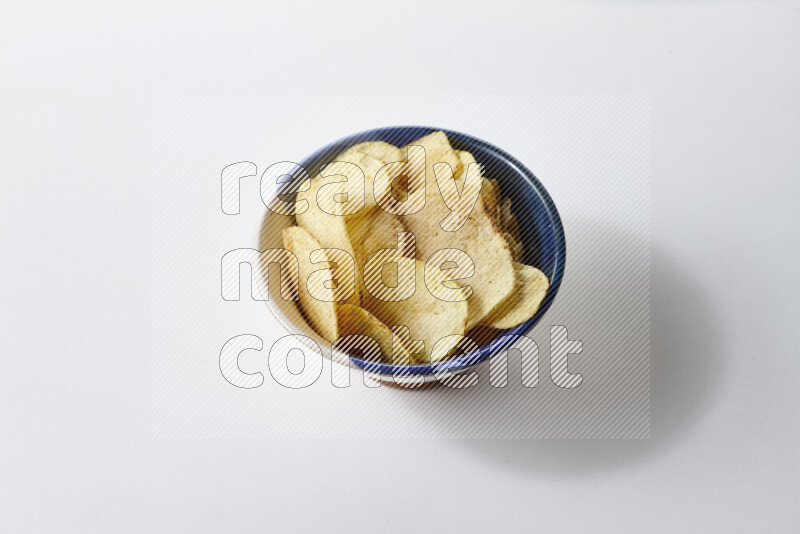 Chips snacks on white background