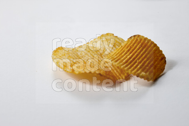 Chips snacks on white background