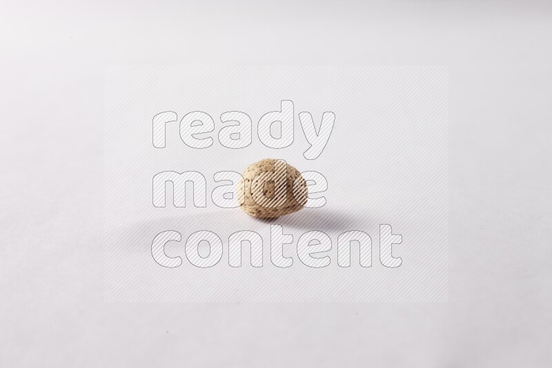 Almonds on white background