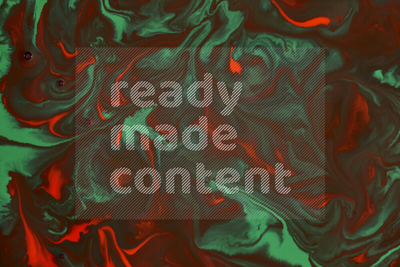 خلفية ملونة مع مزيج من ألوان الطلاء الأحمر والأخضر