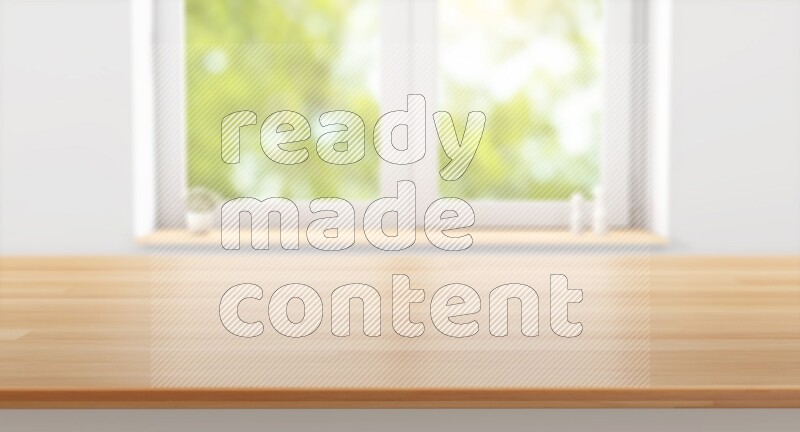 Kitchen tabletop with kitchen view