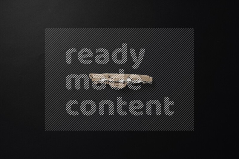 Cardboard on black background