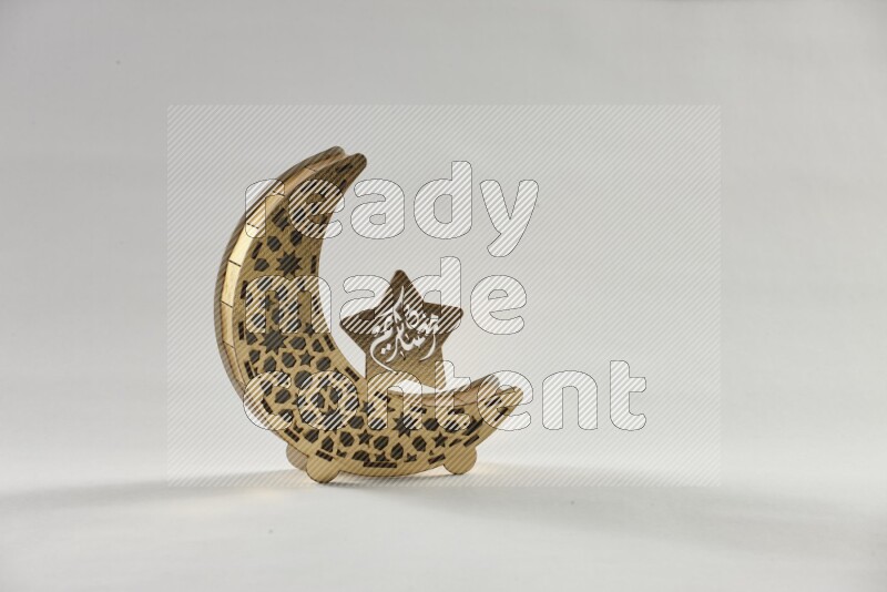 A ramadan lantern placed on white background