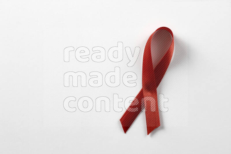 Cancer awareness ribbons on white background