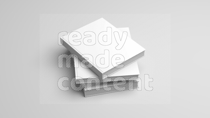 Corporate Stationery Elements, Blank White Textured Brand ID, On White Background