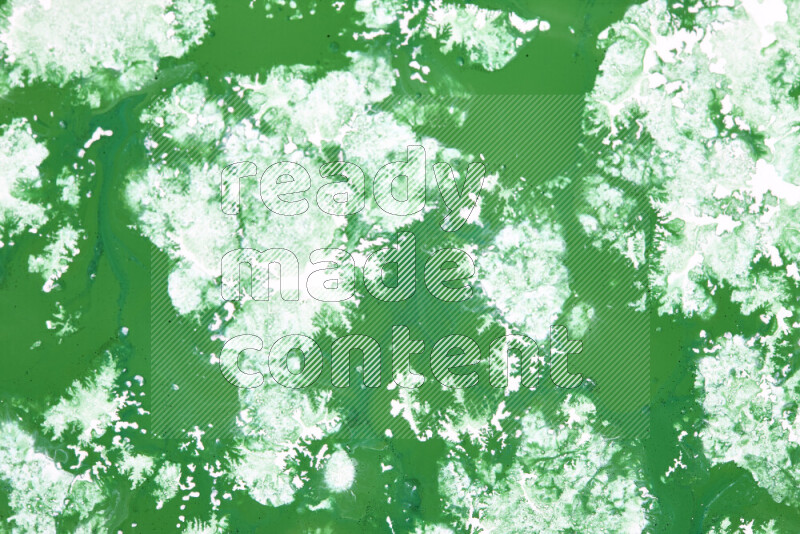 Abstract colorful background with mixed of green and white paint colors