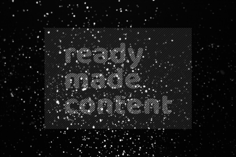Snow spray on black background