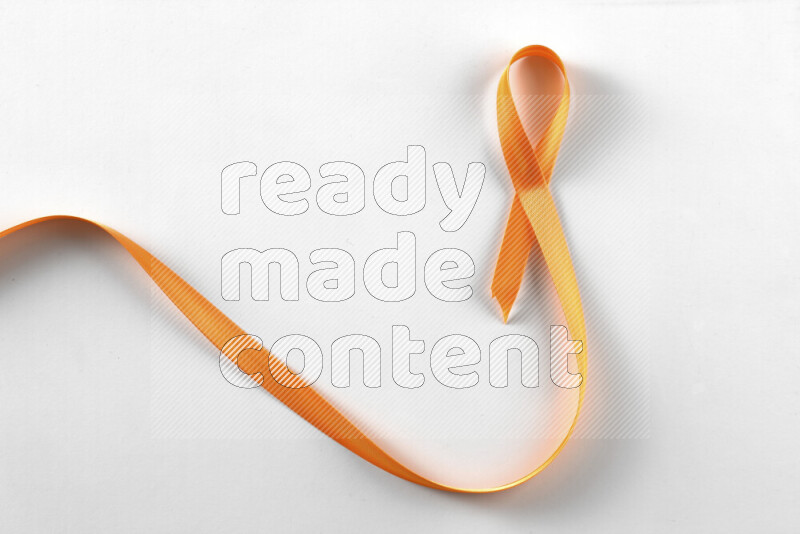 Cancer awareness ribbons on white background